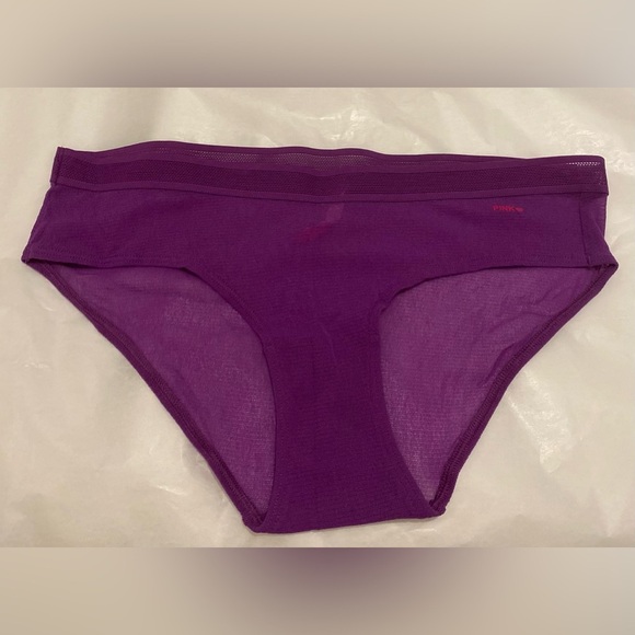 Victoria’s Secret Pink Purple Low Rise Metro Brief Mesh Size L New Without Tag - Picture 1 of 7